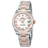 Rolex Datejust Lady 31 White Dial Stainless Steel and 18K Everose Gold Oyster Bracelet Automatic Watch #178271WRO - Watches of America