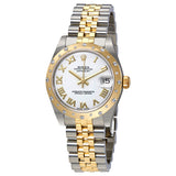 Rolex Datejust Lady 31 White Dial Stainless Steel and 18K Yellow Gold Jubilee Bracelet Automatic Watch #178343WRJ - Watches of America