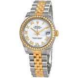 Rolex Datejust Lady 31 White Dial Stainless Steel and 18K Yellow Gold Jubilee Bracelet Automatic Watch #178383WRJ - Watches of America