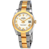 Rolex Datejust Lady 31 White Dial Stainless Steel and 18K Yellow Gold Oyster Bracelet Automatic Watch #178243WRO - Watches of America