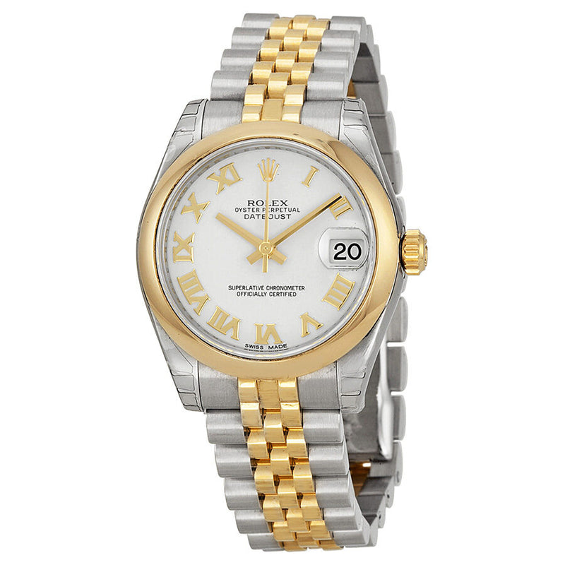 Rolex Datejust Lady 31 White Dial Stainless Steel and 18K Yellow Gold Jubilee Bracelet Automatic Watch #178243WRJ - Watches of America