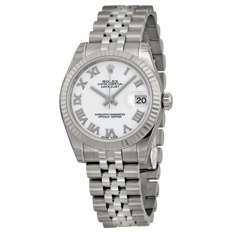 Rolex Datejust Lady 31 White Dial Stainless Steel Jubilee Bracelet Automatic Watch #178274WRJ - Watches of America