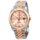 Rolex Datejust Pink Jubilee Diamond Dial Steel and 18K Everose Gold Ladies Watch #116201PJDJ - Watches of America