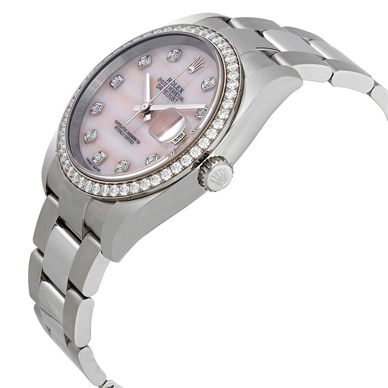 Rolex Datejust Pink Mother of Pearl Diamond Ladies Watch #116244 - Watches of America #2