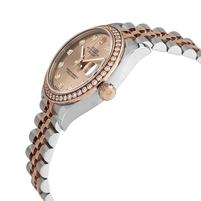 Rolex Datejust Rose Diamond Dial Automatic Ladies Steel and Everose Gold Jubilee Watch #278381PDJ - Watches of America #2