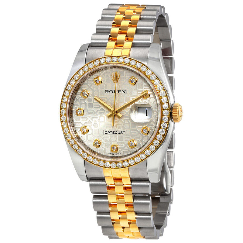 Rolex Datejust Silver Dial Automatic Stainless Steel and 18 Carat Yellow Gold Ladies Watch #116243SJDJ - Watches of America