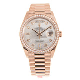 Rolex Day-Date 36 Automatic Diamond Unisex Watch #128345MDP - Watches of America