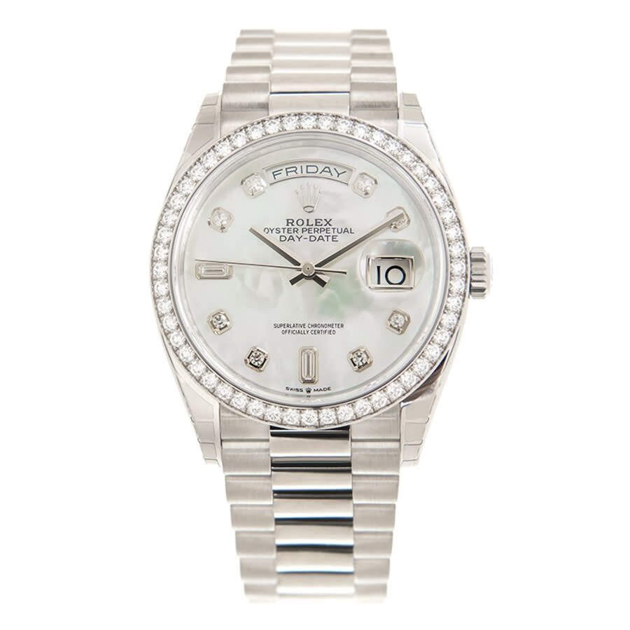 Rolex day date 36 white online dial