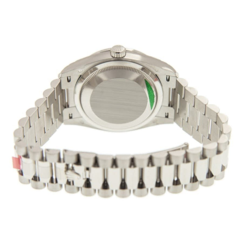 Rolex Day-Date 36 Silver Dial 18kt White Gold President Watch #128349SSP - Watches of America #5