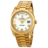 Rolex Day-Date 40 Automatic White Dial Men's 18kt Yellow Gold President Watch #228238WRP - Watches of America