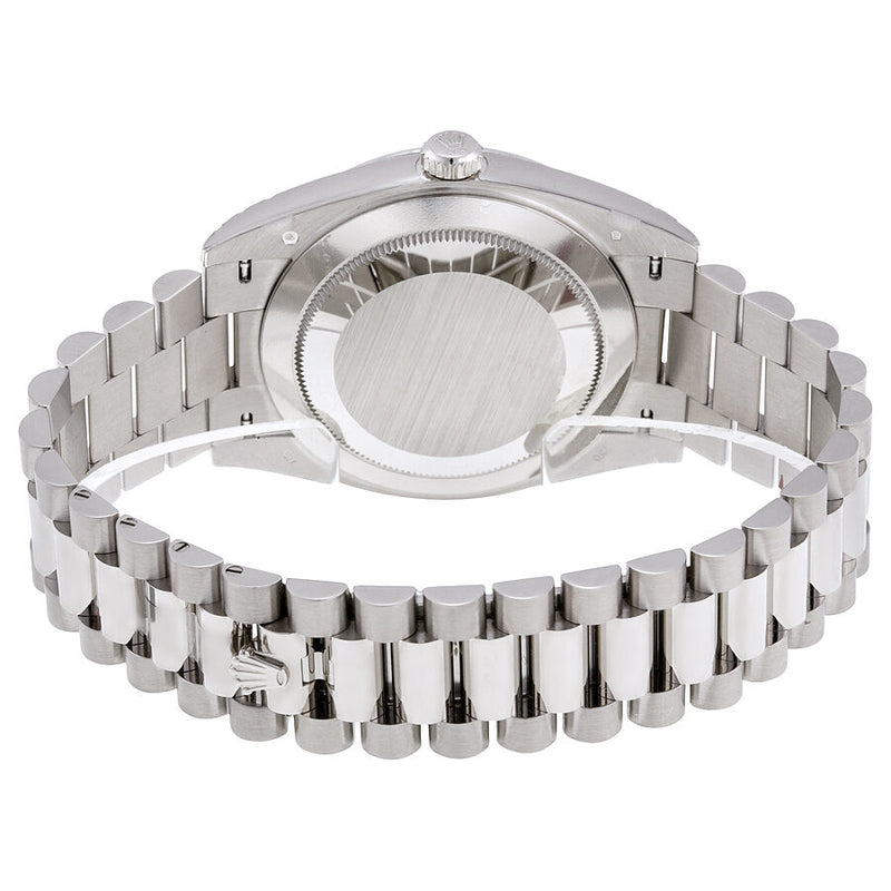 Rolex Day-Date 40 Dark Rhodium Stripe Motif Dial 18K White Gold President Automatic Men's Watch #228239RSSP - Watches of America #3