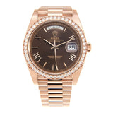 Rolex Day-Date Automatic Chronometer Diamond Brown Dial Unisex Watch #228345CHRP - Watches of America #3