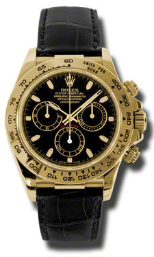 Rolex Daytona Black Dial Automatic Men's Chronograph Watch #116518BKSBKL - Watches of America