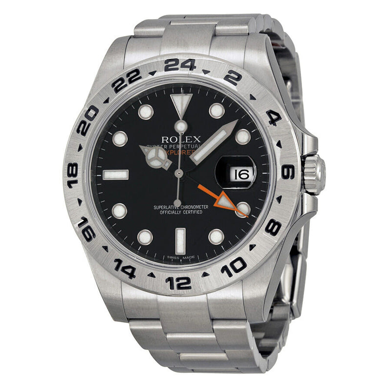 Rolex Explorer II Black Dial Stainless Steel Oyster Bracelet Automatic Men's Watch #216570BKSO - Watches of America