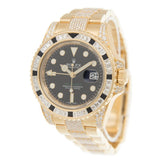 Rolex GMT-Master II Automatic Chronometer Diamond Black Dial Unisex Watch 116758 Pave#116758 SANR - Watches of America #2