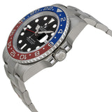 Rolex GMT Master II Black Lacquer Dial 18K White Gold Oyster Bracelet Pepsi Bezel Automatic Men's Watch #116719BKSO - Watches of America #2