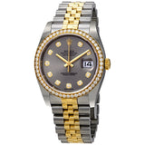 Rolex Grey Diamond Dial Automatic Steel and 18kt Yellow Gold Jubilee Watch #116243GYDJ - Watches of America