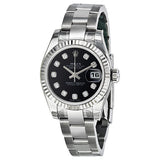 Rolex Lady Datejust 26 Black Dial Stainless Steel Oyster Bracelet Automatic Watch #179174BKDO - Watches of America