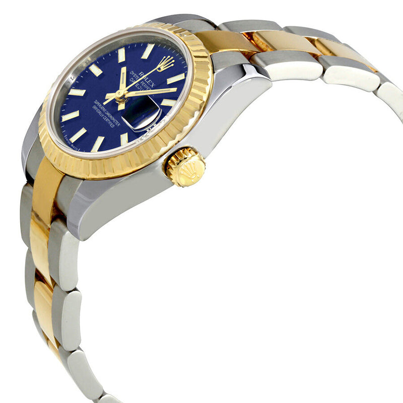 Rolex Lady Datejust 26 Blue Dial Stainless Steel and 18K Yellow Gold Oyster Bracelet Automatic Watch #179173BLSO - Watches of America #2