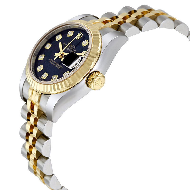 Rolex Lady Datejust 26 Blue Dial Stainless Steel and 18K Yellow Gold Jubilee Bracelet Automatic Watch #179173BLDJ - Watches of America #2