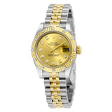 Rolex Lady Datejust 26 Champagne Dial Stainless Steel and 18K Yellow Gold Jubilee Bracelet Automatic Watch #179313CDJ - Watches of America