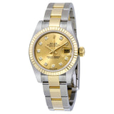 Rolex Lady Datejust 26 Champagne Dial Stainless Steel and 18K Yellow Gold Oyster Bracelet Automatic Watch #179173CDO - Watches of America