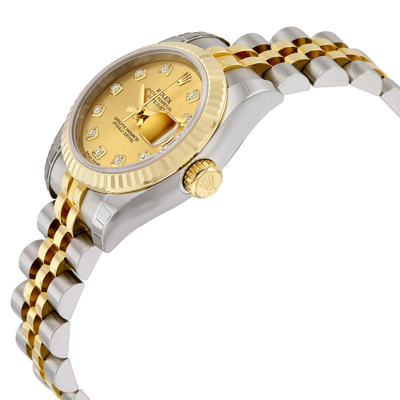 Rolex Lady Datejust 26 Gold With 10 Diamonds Dial Stainless Steel and 18K Yellow Gold Jubilee Bracelet Automatic Watch 179173CDJ#179173-CDJ - Watches of America #2