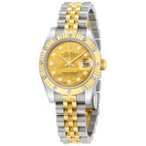 Rolex Lady Datejust 26 Goldust mother of pearl Dial Stainless Steel and 18K Yellow Gold Jubilee Bracelet Automatic Watch #179313CGDMDJ - Watches of America