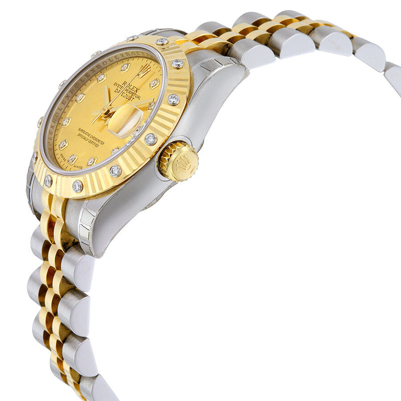 Rolex Lady Datejust 26 Goldust mother of pearl Dial Stainless Steel and 18K Yellow Gold Jubilee Bracelet Automatic Watch #179313CGDMDJ - Watches of America #2