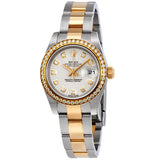 Rolex Lady Datejust 26 Ivory Sunburst Dial Stainless Steel and 18K Yellow Gold Oyster Bracelet Automatic Watch #179383ISBDO - Watches of America