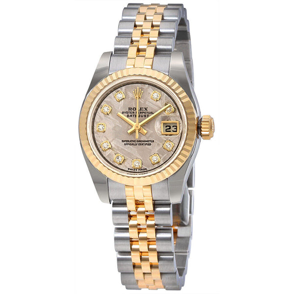 Rolex Lady Datejust 26 Meteorite Dial Stainless Steel and 18K Yellow Gold Jubilee Bracelet Automatic Watch #179173MTDJ - Watches of America