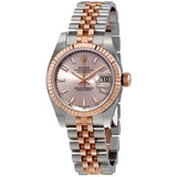 Rolex Lady Datejust 26 Pink Dial Stainless Steel and 18K Everose Gold Jubilee Bracelet Automatic Watch #179171PSJ - Watches of America