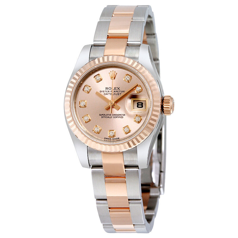 Rolex Lady Datejust 26 Pink Dial Stainless Steel and 18K Everose Gold Oyster Bracelet Automatic Watch #179171PDO - Watches of America