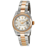 Rolex Lady Datejust 26 Silver Dial Stainless Steel and 18K Everose Gold Oyster Bracelet Automatic Watch #179161SSO - Watches of America