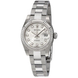Rolex Lady Datejust 26 Silver Dial Stainless Steel Oyster Bracelet Automatic Watch #179174SJDO - Watches of America
