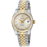 Rolex Lady Datejust 26 Silver Jubilee With 10 Diamonds Dial Stainless Steel and 18K Yellow Gold Jubilee Bracelet Automatic Watch #179173SJDJ - Watches of America
