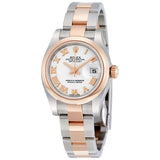Rolex Lady Datejust 26 White Dial Stainless Steel and 18K Everose Gold Oyster Bracelet Automatic Watch #179161WRO - Watches of America