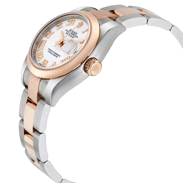 Rolex Lady Datejust 26 White Dial Stainless Steel and 18K Everose Gold Oyster Bracelet Automatic Watch #179161WRO - Watches of America #2