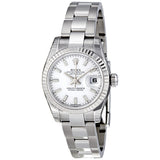 Rolex Lady Datejust 26 White Dial Stainless Steel Oyster Bracelet Automatic Watch #179174WSO - Watches of America