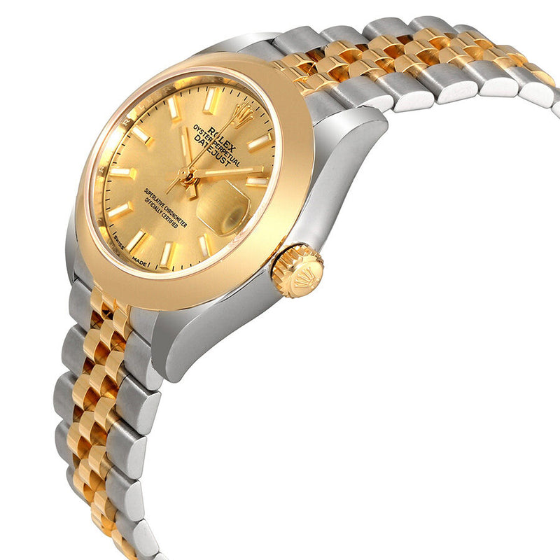 Rolex Lady Datejust 28 Champagne Dial Steel and 18kt Yellow Gold Jubilee Watch #279163CSJ - Watches of America #2