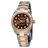 Rolex Lady Datejust 28 Chocolate Diamond Dial Automatic Two-tone Ladies Watch #279171CHDO - Watches of America