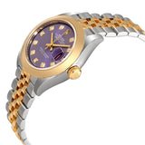 Rolex Lady Datejust 28 Lavender Dial Steel and 18k Yellow Gold Jubilee Watch #279163LVDJ - Watches of America #2
