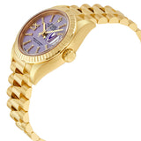 Rolex Lady-Datejust 28 Lilac Dial 18K Yellow Gold President Automatic Ladies Watch #279178LIRSDP - Watches of America #2