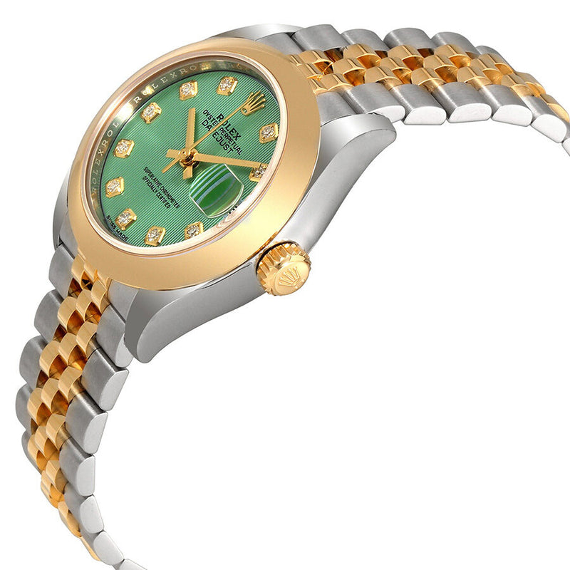 Rolex Lady Datejust 28 Mint Green Steel and 18kt Yellow Gold Jubilee Watch #279163GNDJ - Watches of America #2
