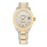 Rolex Lady Datejust 28 Silver Dial Steel and 18K Yellow Gold Oyster Watch #279163SDO - Watches of America #3