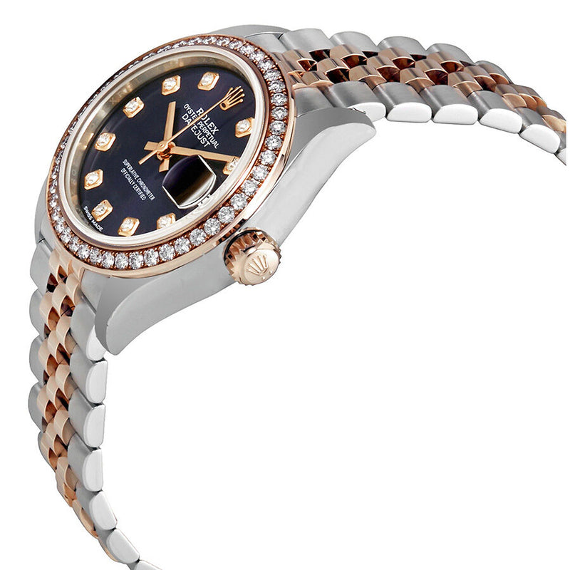 Rolex Lady Datejust Aubergine Dial Diamond Automatic Watch #279381OBDJ - Watches of America #2