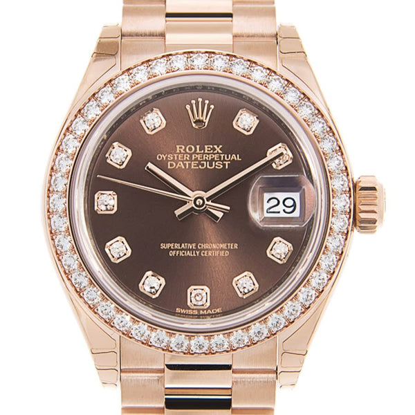 Rolex Lady-Datejust Automatic Diamond Brown Dial Ladies Watch #279135rbr-0017 - Watches of America #2
