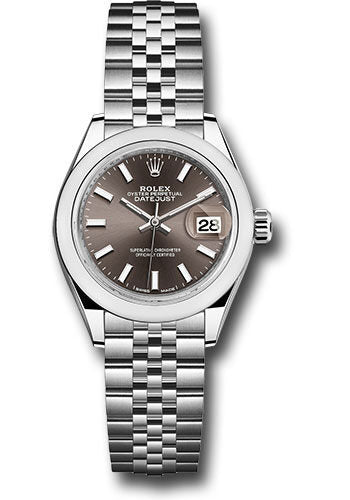 Rolex Lady Datejust Automatic Grey Dial Ladies Jubilee Watch #279160GYSJ - Watches of America