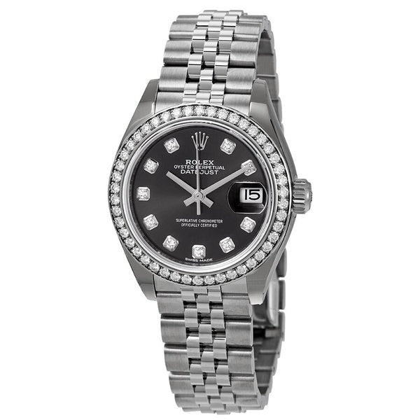 Rolex Lady Datejust Automatic Grey Diamond Dial Ladies Jubilee Watch #279384GYDJ - Watches of America