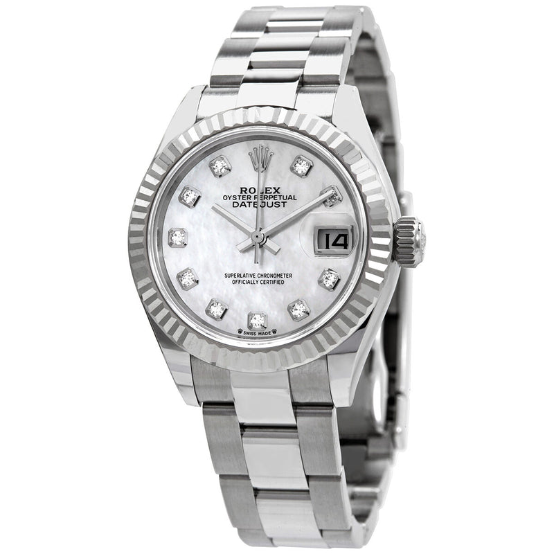 Rolex Lady Datejust Automatic Mother of Pearl Diamond Dial Ladies Oyster Watch #279174MDO - Watches of America